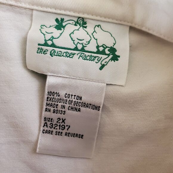 Embroidered Denim Jacket Embellished Beaded USA Angel Graphic Jacket Sz 2X - Picture 7 of 7